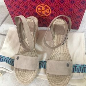 Tory Burch Bima Suede Wedge Espadrille - New